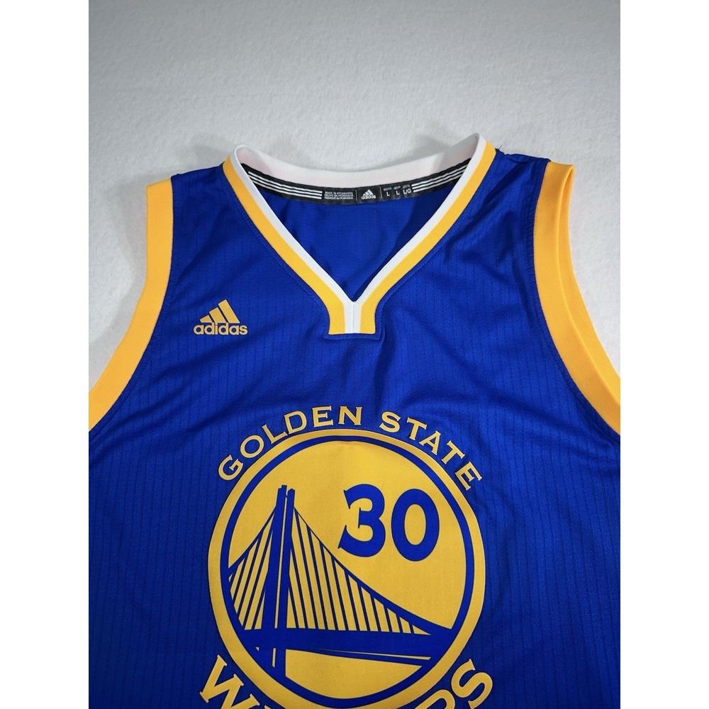 Adidas Stephen Curry Golden State Warriors NBA Swingman Jersey Blue Size L - Picture 4 of 13
